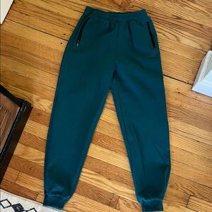 Men's Deep Teal Jogger Sweatpants with Zip Pockets